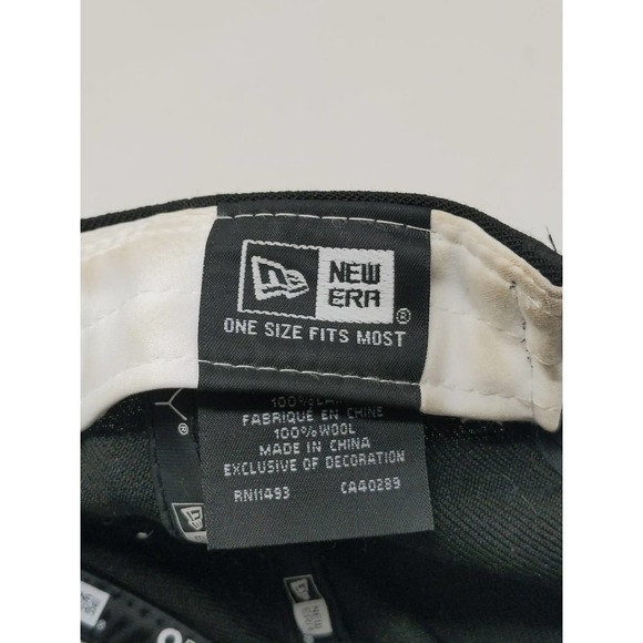 NFL New Era 9Fifty Oakland Raiders Snapback Hat OSFM Black Embroidered Spell Out - Picture 11 of 12